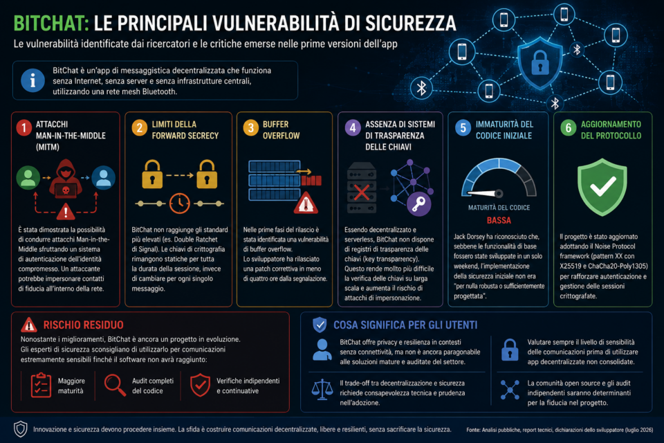 Infografica Vulnerabiltà Bitchat